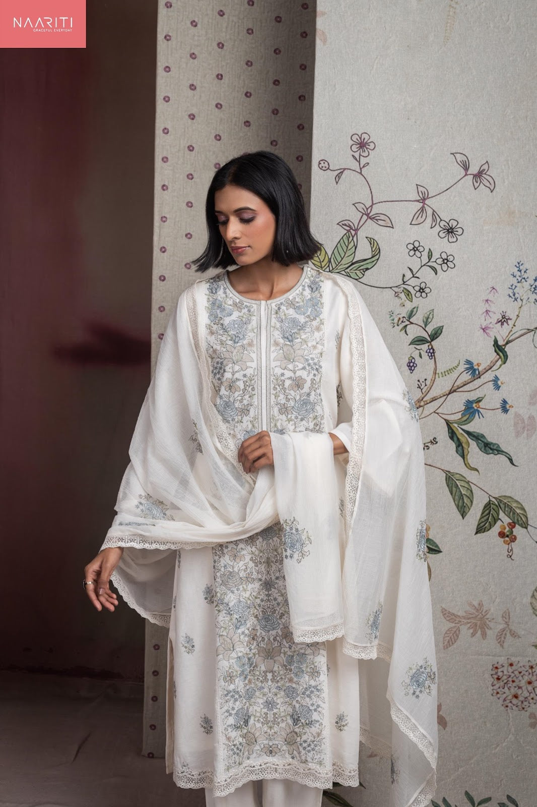 Sayuree Naariti Linen Pant Style Suits Supplier Ahmedabad