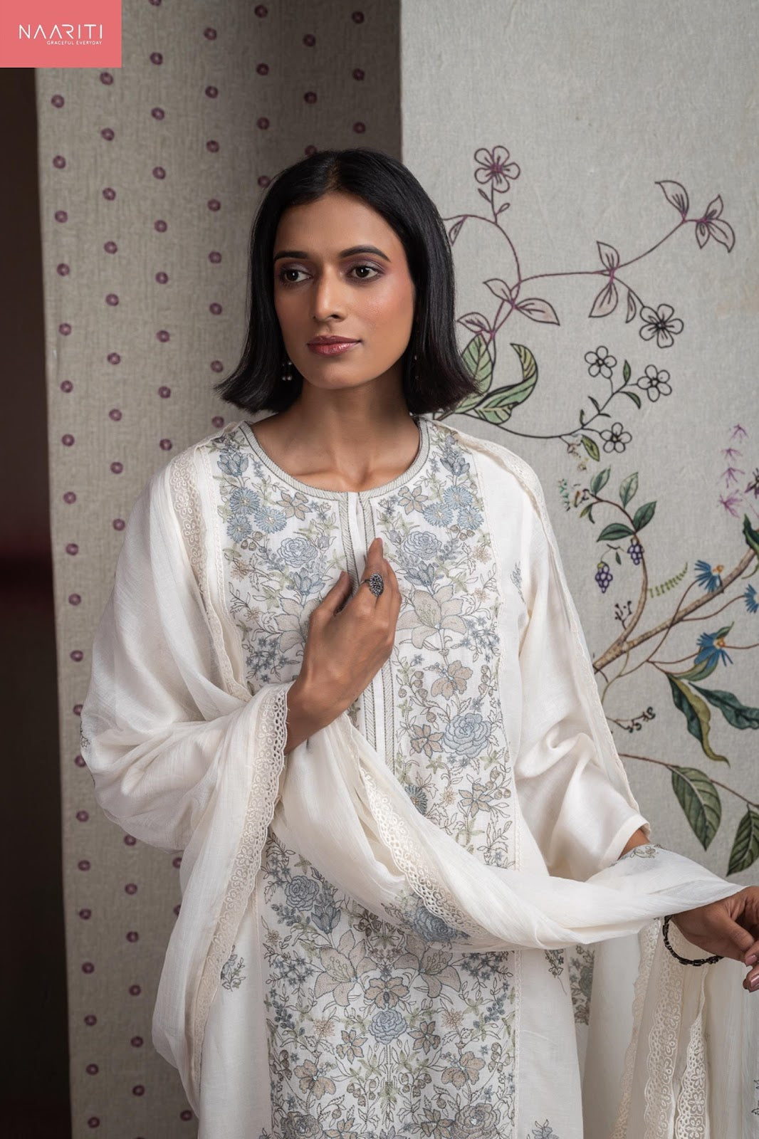 Sayuree Naariti Linen Pant Style Suits Supplier Ahmedabad
