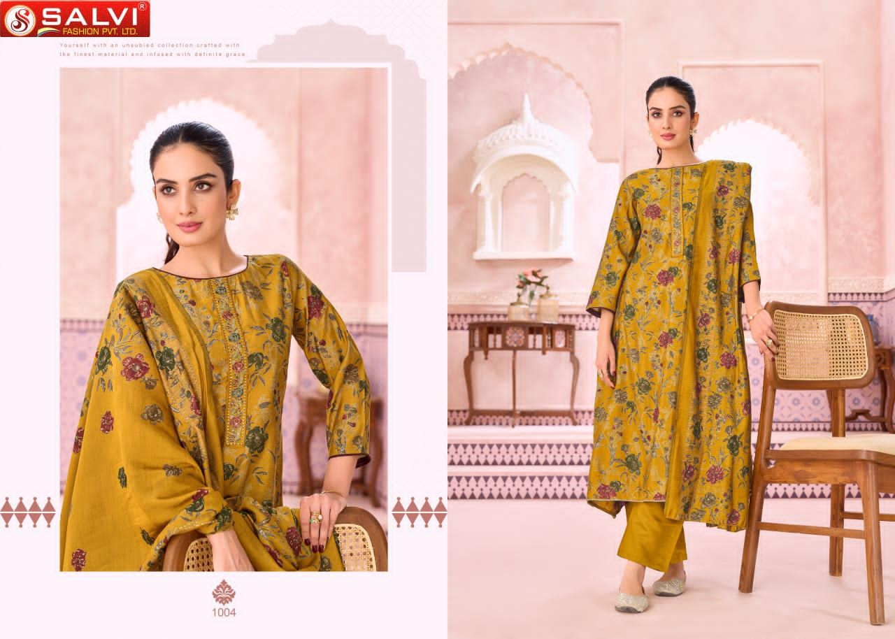 Sayuri Silk Plus Salvi Fashion Modal Silk Pant Style Suits Supplier Gujarat