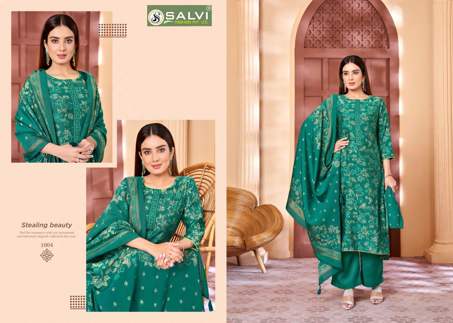 Sneha Mumtaz Arts Viscose Karachi Pashmina Salwar Suits Supplier India