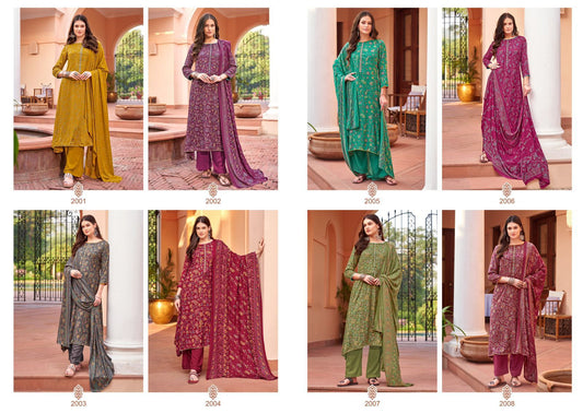 Sayuri Winter Vol 2 Salvi Fashion Pure Viscose Pashmina Suits Exporter