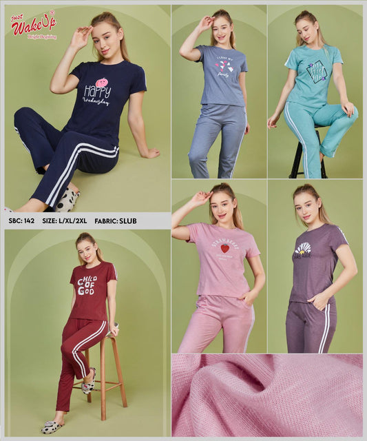 Sbc 142 Wakeup Slub Top Pant Set Manufacturer Ahmedabad