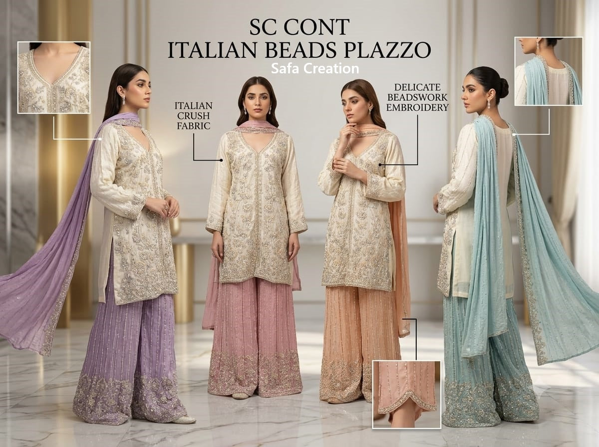 Sc Cont Italian Safa Creation Crush Pakistani Readymade Suits Supplier Ahmedabad