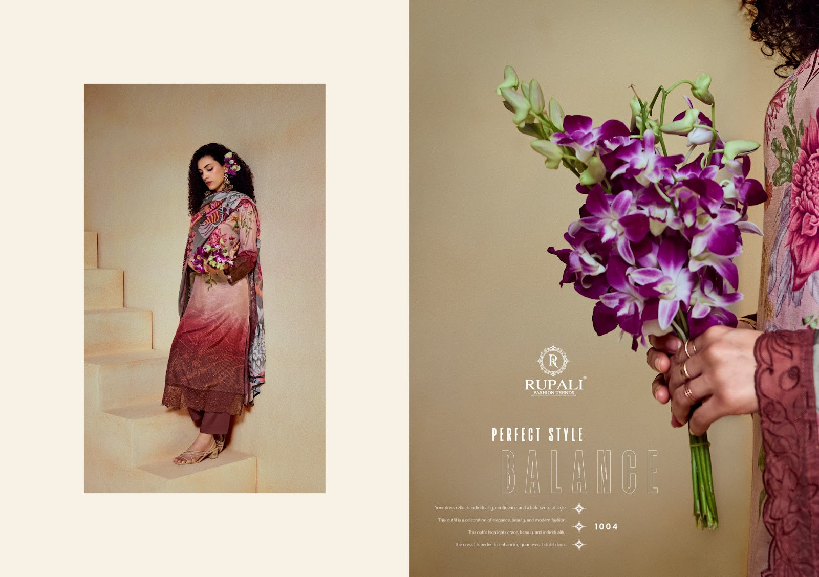 Scarlet Bloom Rupali Viscose Muslin Pant Style Suits Wholesaler Ahmedabad