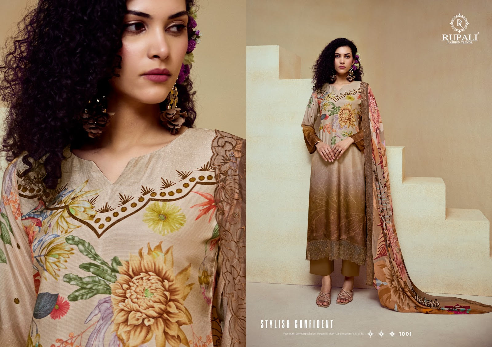 Scarlet Bloom Rupali Viscose Muslin Pant Style Suits Wholesaler Ahmedabad