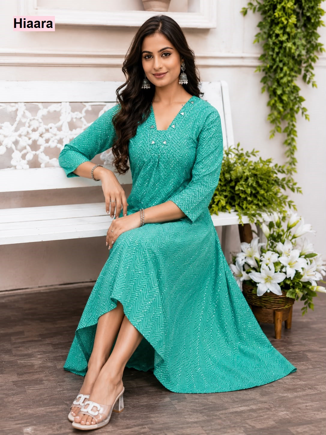 Scarlet Vol 1 Hiaara Cotton Anarkali Kurtis Wholesaler Ahmedabad