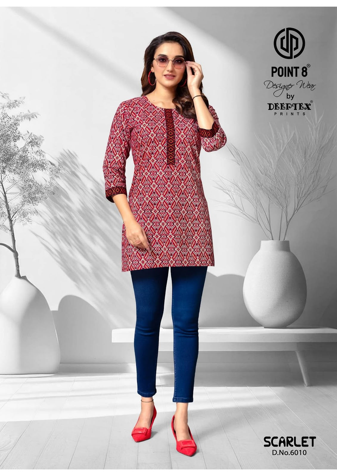 Scarlet Vol 6 Deeptex Prints Cotton Short Kurtis Wholesaler Ahmedabad