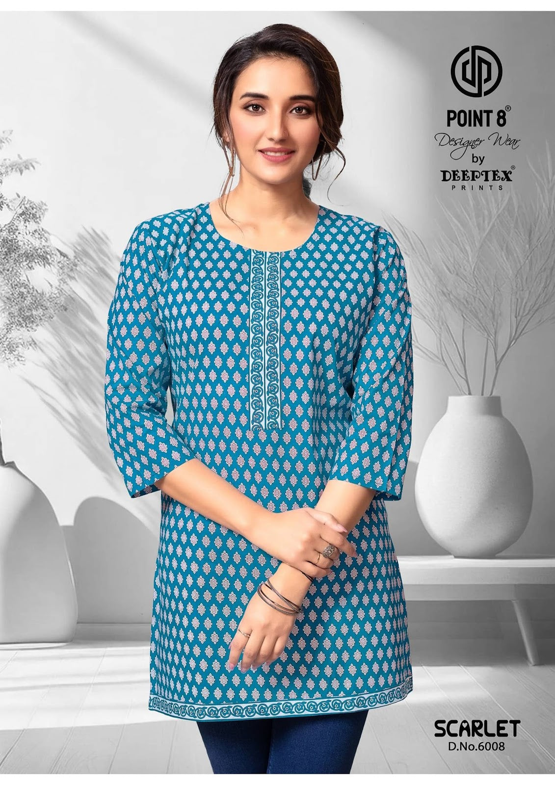 Scarlet Vol 6 Deeptex Prints Cotton Short Kurtis Wholesaler Ahmedabad