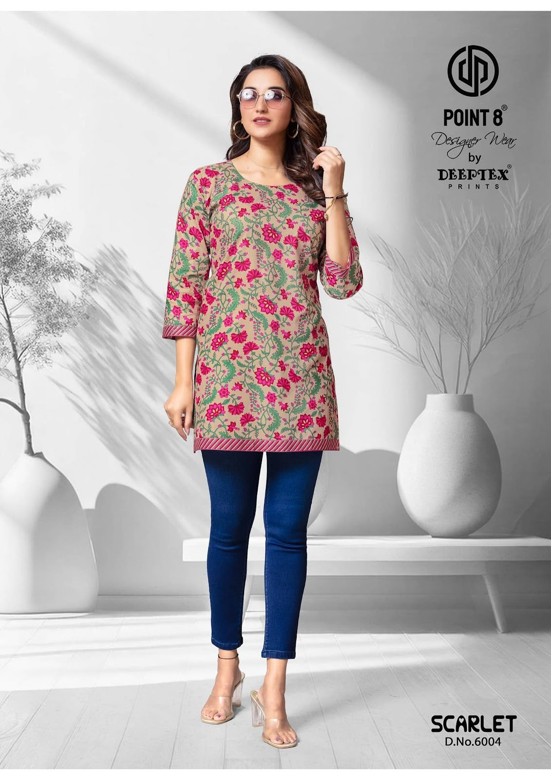 Scarlet Vol 6 Deeptex Prints Cotton Short Kurtis Wholesaler Ahmedabad
