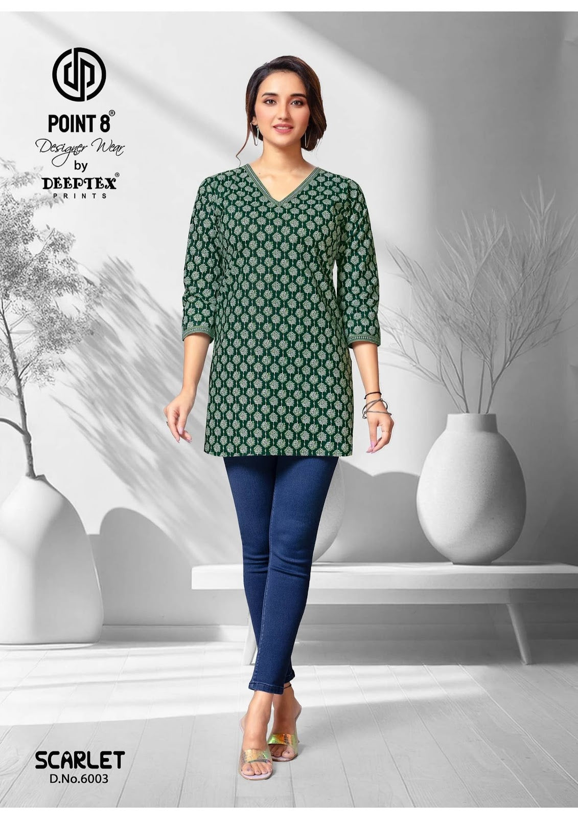 Scarlet Vol 6 Deeptex Prints Cotton Short Kurtis Wholesaler Ahmedabad