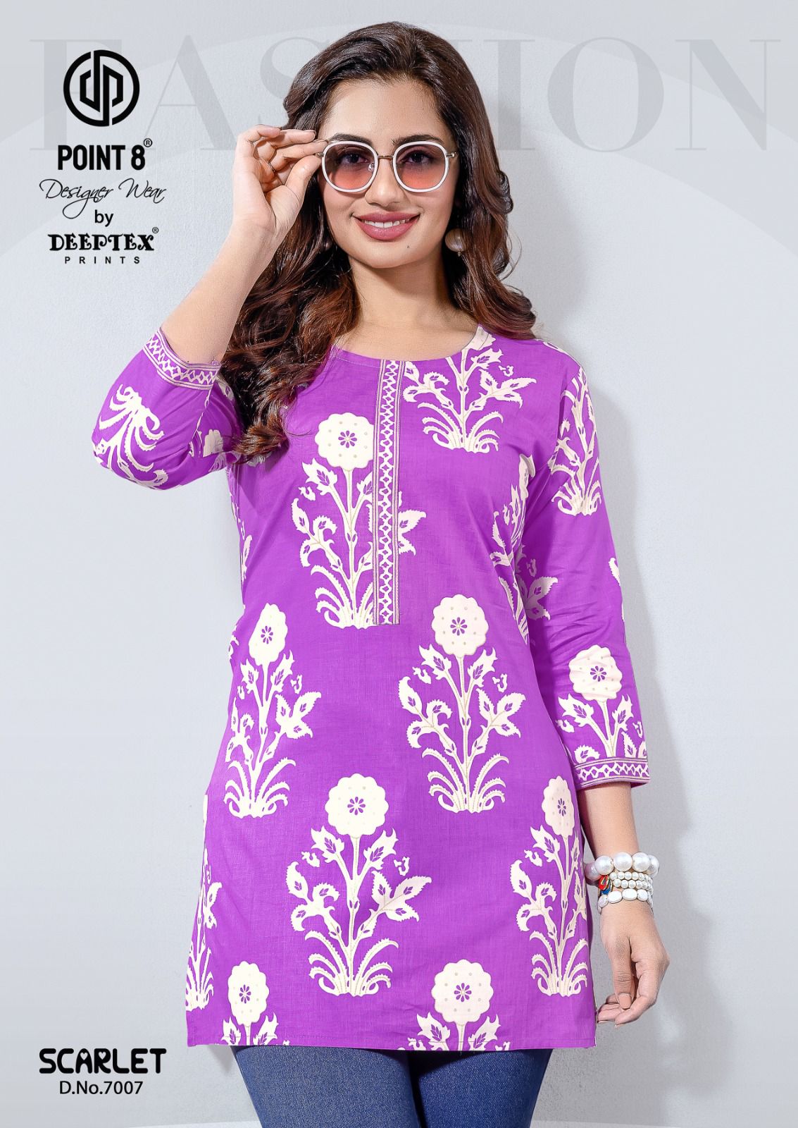 Scarlet Vol 7 Deeptex Prints Cotton Short Kurtis Supplier India