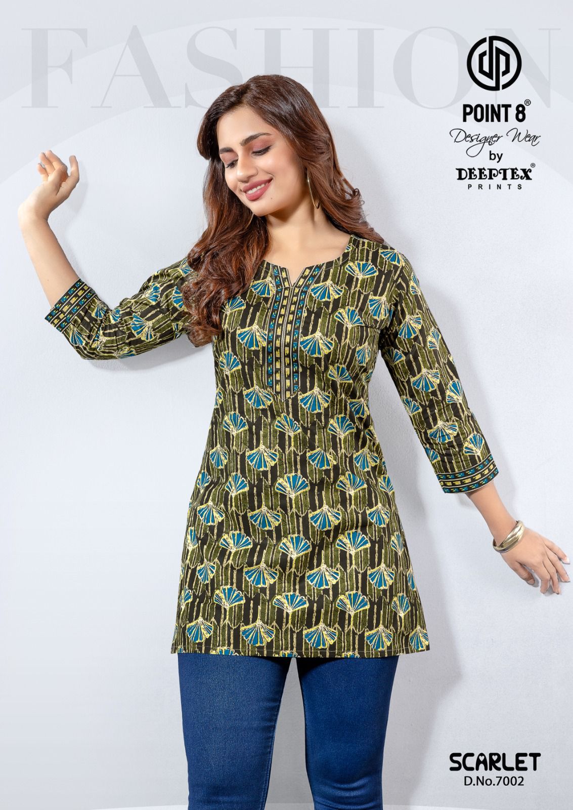 Scarlet Vol 7 Deeptex Prints Cotton Short Kurtis Supplier India