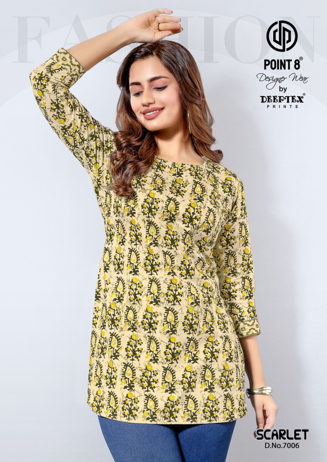 Scarlet Vol 7 Deeptex Prints Cotton Short Kurtis Supplier India