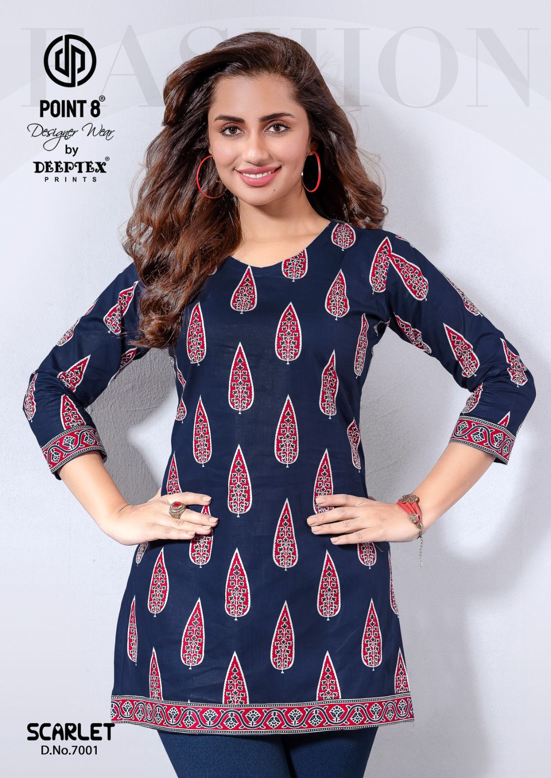 Scarlet Vol 7 Deeptex Prints Cotton Short Kurtis Supplier India