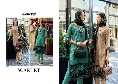 Scarlet Zaveri Soft Organza Pakistani Readymade Suits Manufacturer Gujarat