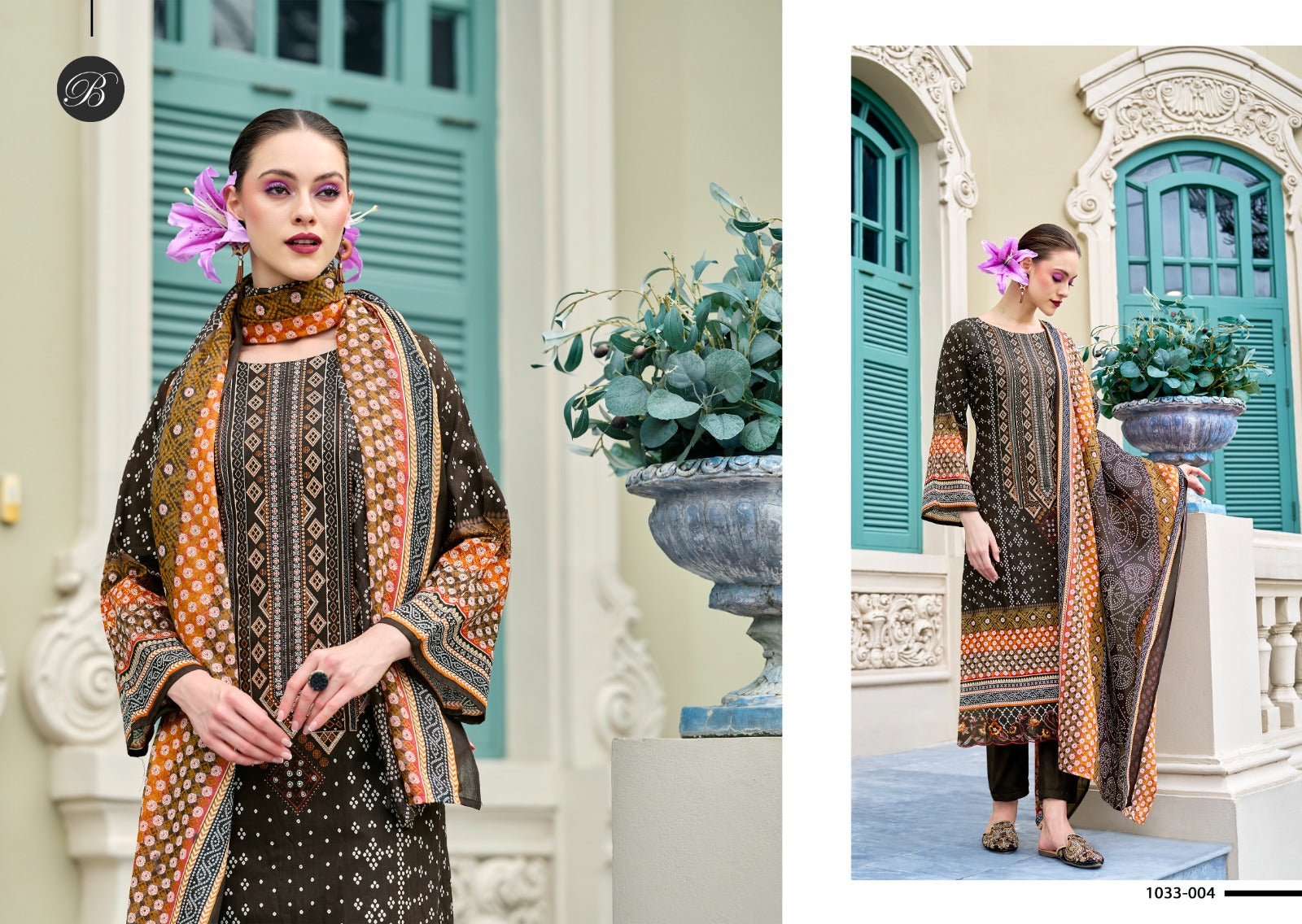 Scarlette Belliza Designer Studio Cotton Karachi Salwar Suits Wholesale Price