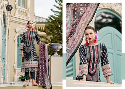 Scarlette Belliza Designer Studio Cotton Karachi Salwar Suits Wholesale Price