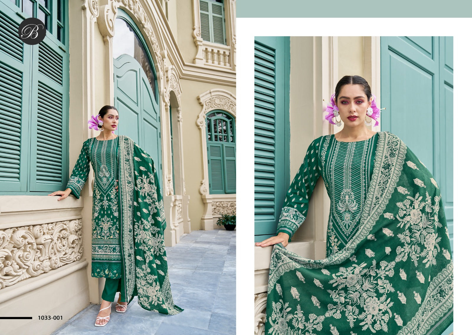 Scarlette Belliza Designer Studio Cotton Karachi Salwar Suits Wholesale Price