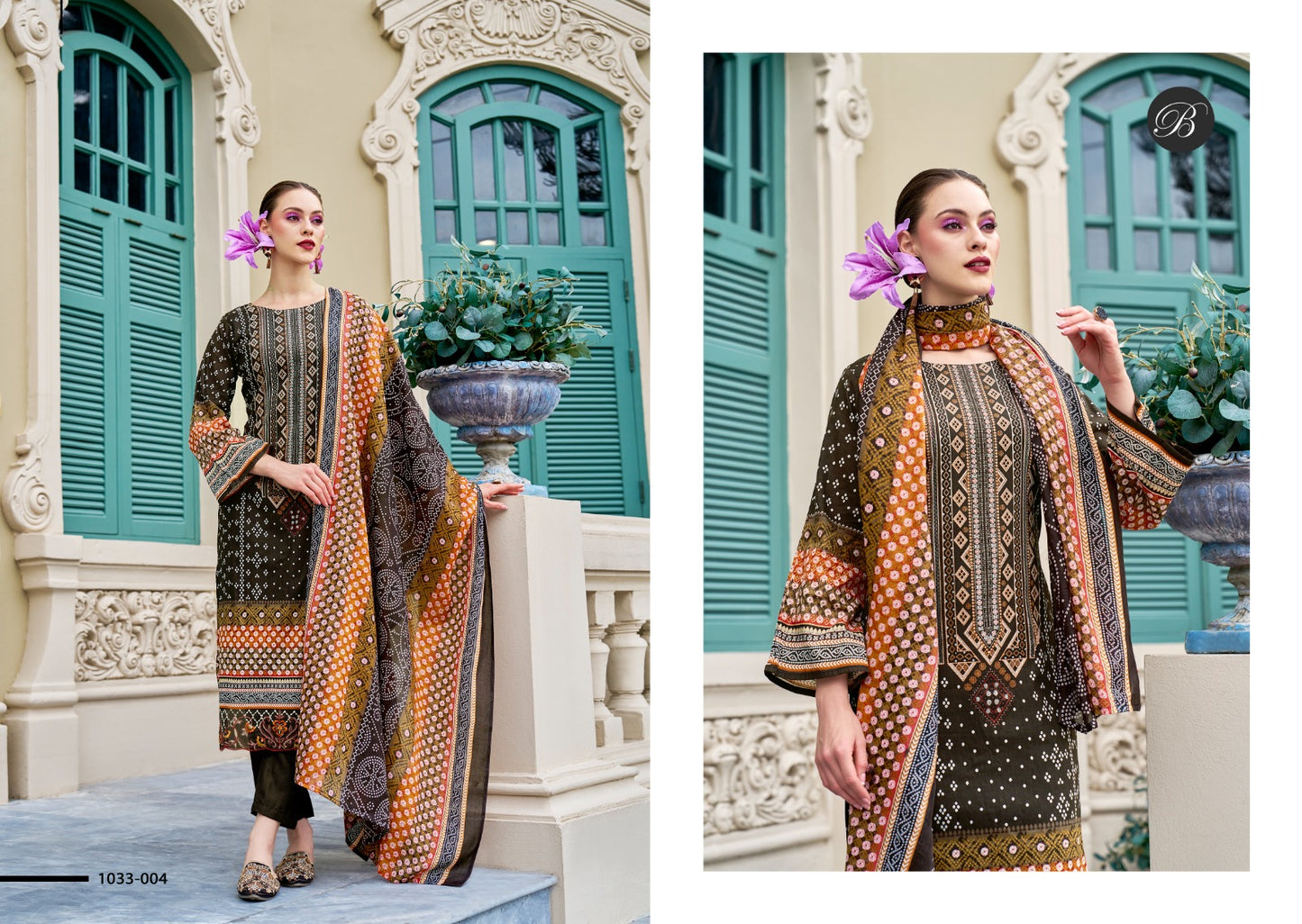 Scarlette Belliza Designer Studio Cotton Karachi Salwar Suits Wholesale Price