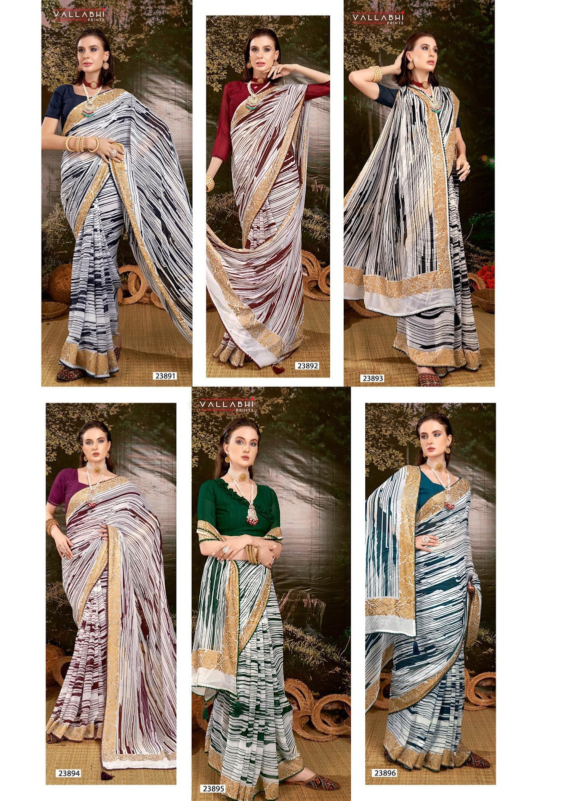 Scottie Vallabhi Prints Georgette Sarees Exporter