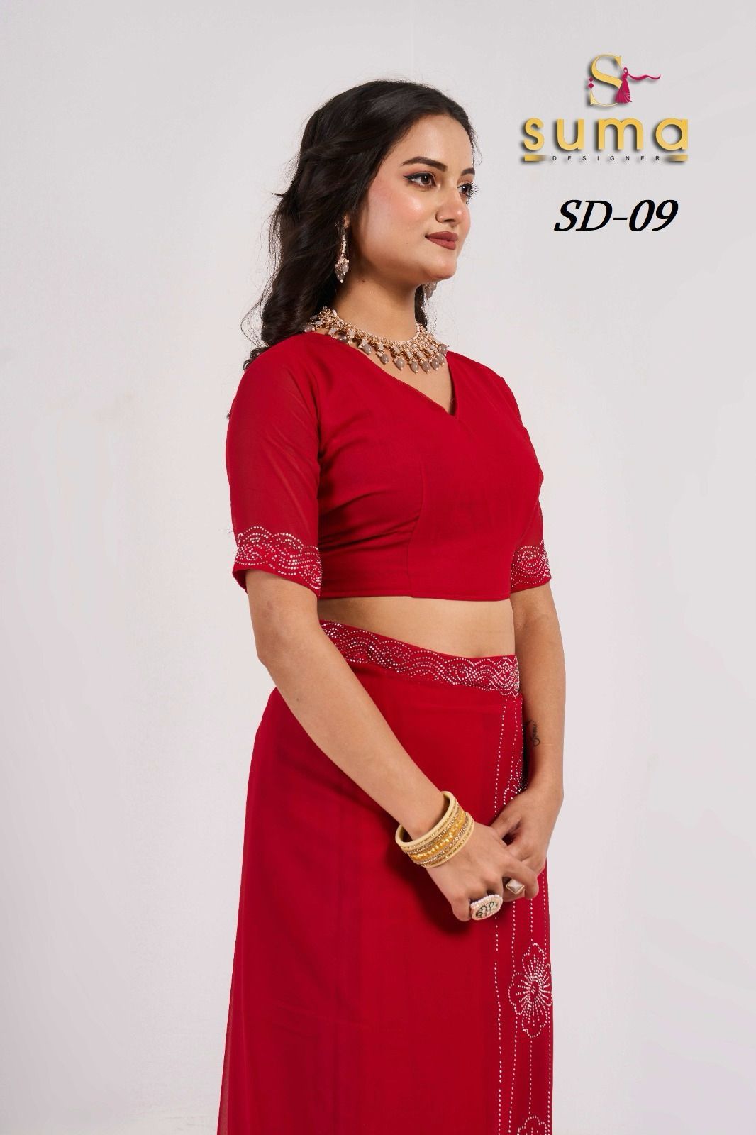 Sd 01 To Sd 011 Suma Designer Swarovski Sarees Wholesaler Gujarat
