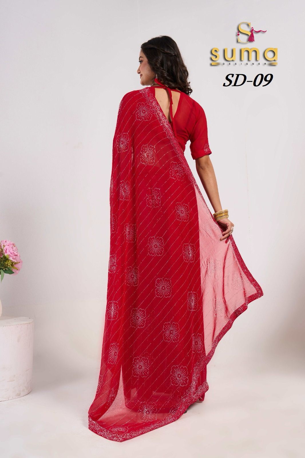 Sd 01 To Sd 011 Suma Designer Swarovski Sarees Wholesaler Gujarat