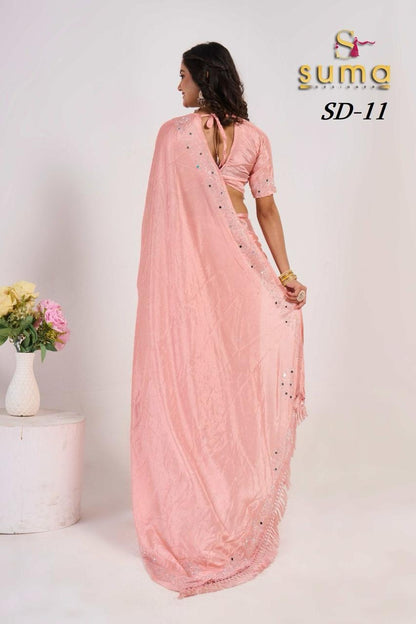 Sd 01 To Sd 011 Suma Designer Swarovski Sarees Wholesaler Gujarat