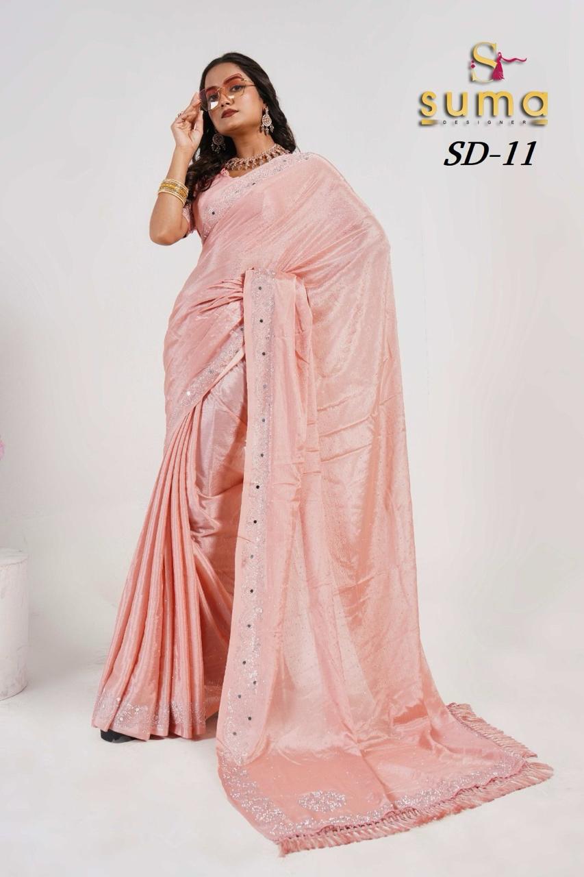 Sd 01 To Sd 011 Suma Designer Swarovski Sarees Wholesaler Gujarat