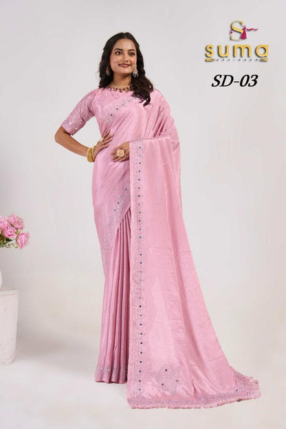 Sd 01 To Sd 011 Suma Designer Swarovski Sarees Wholesaler Gujarat