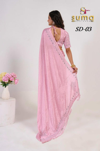 Sd 01 To Sd 011 Suma Designer Swarovski Sarees Wholesaler Gujarat