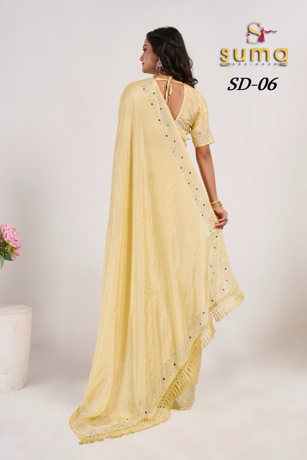 Sd 01 To Sd 011 Suma Designer Swarovski Sarees Wholesaler Gujarat