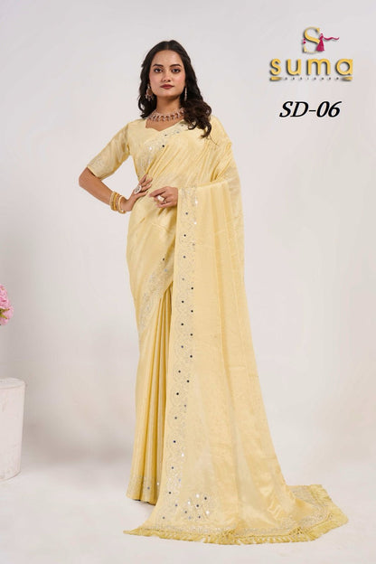 Sd 01 To Sd 011 Suma Designer Swarovski Sarees Wholesaler Gujarat
