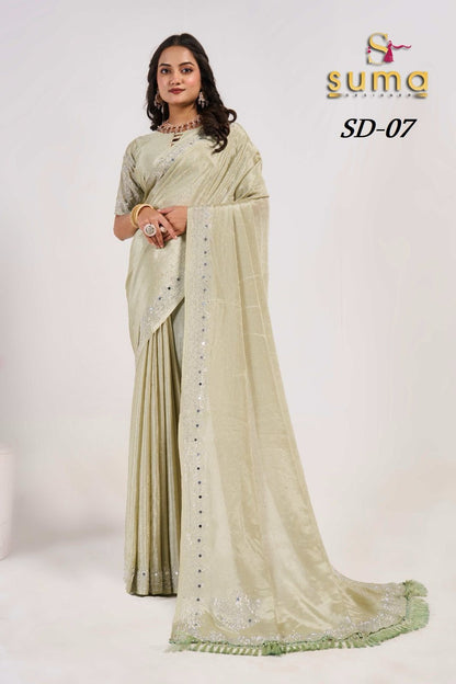 Sd 01 To Sd 011 Suma Designer Swarovski Sarees Wholesaler Gujarat