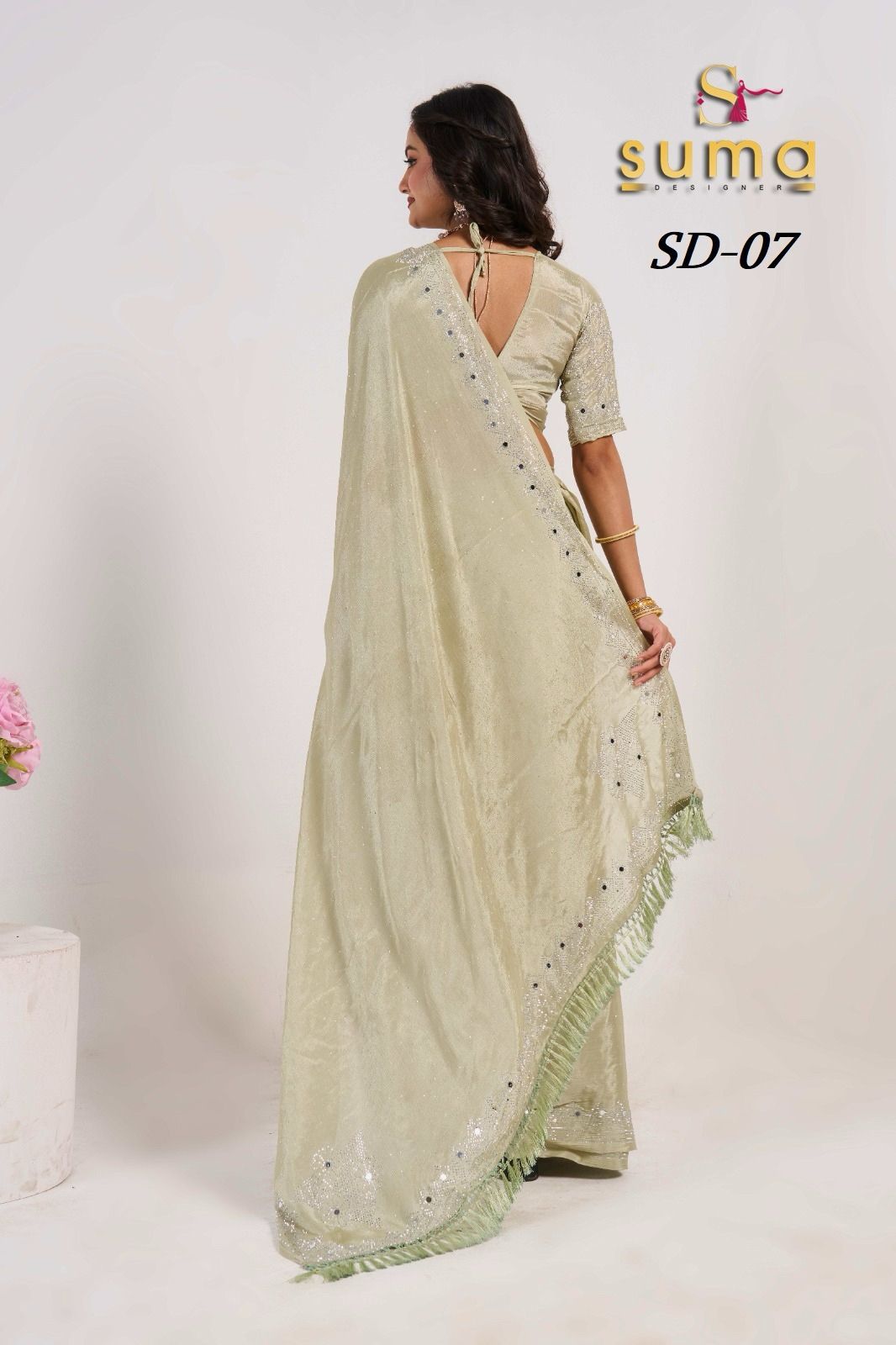 Sd 01 To Sd 011 Suma Designer Swarovski Sarees Wholesaler Gujarat