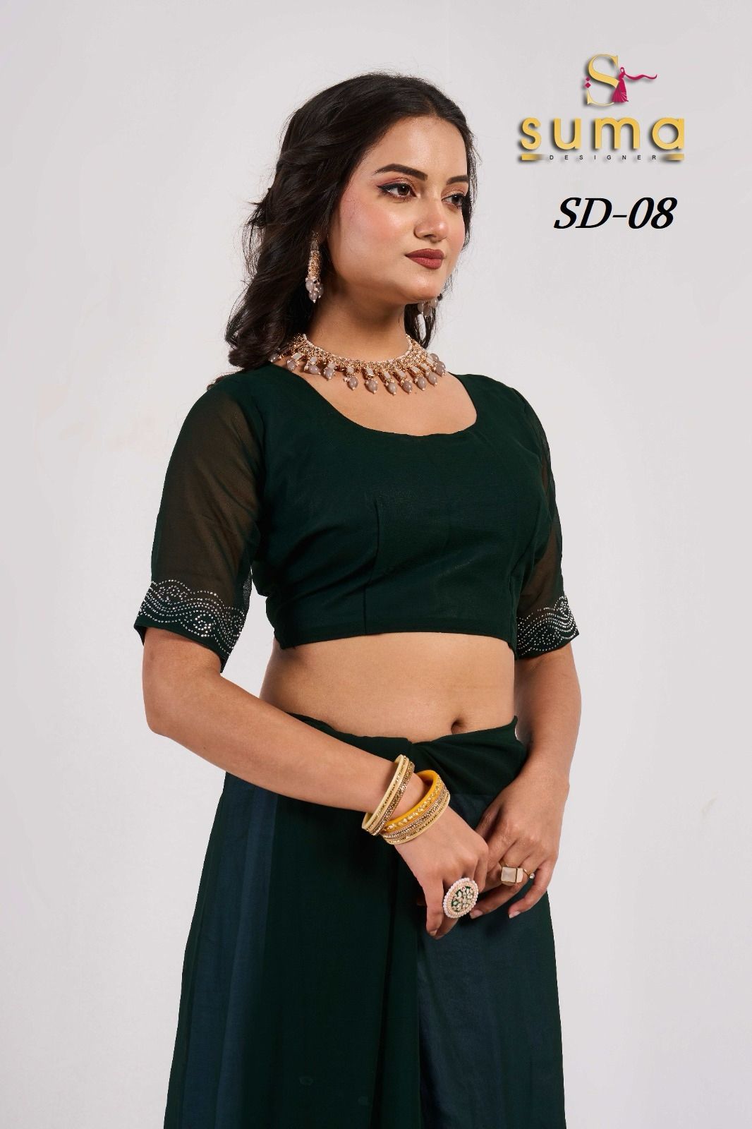 Sd 01 To Sd 011 Suma Designer Swarovski Sarees Wholesaler Gujarat