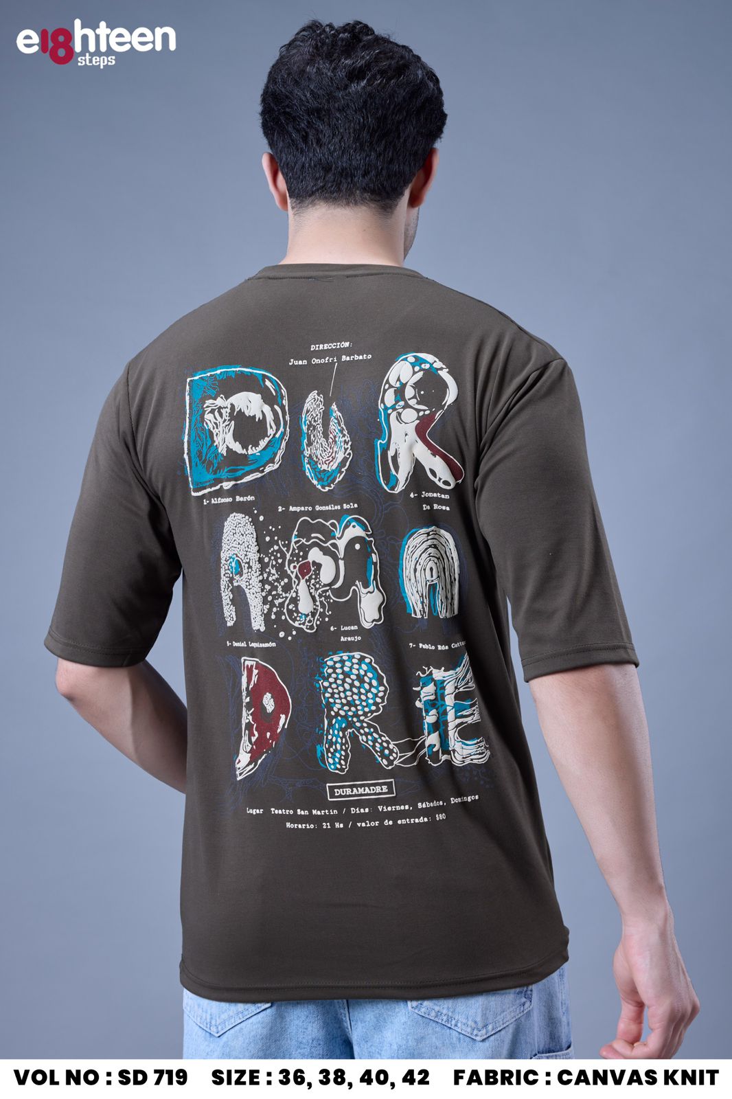 Sd 719 Oversized Eighteen Steps Knit Mens Tshirts Wholesaler Ahmedabad