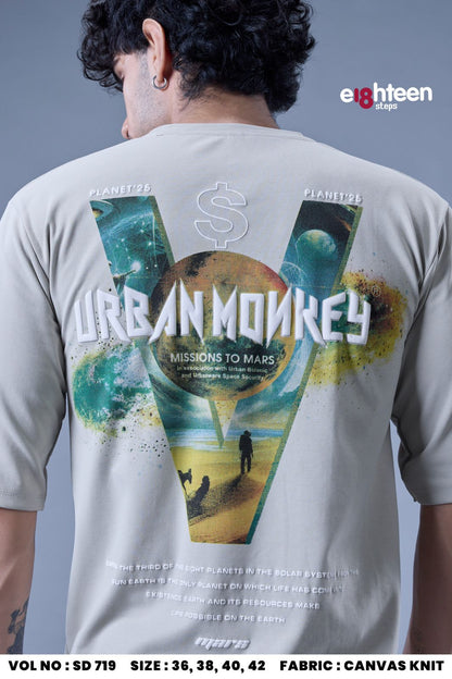 Sd 719 Oversized Eighteen Steps Knit Mens Tshirts Wholesaler Ahmedabad