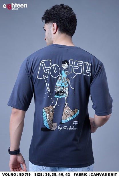Sd 719 Oversized Eighteen Steps Knit Mens Tshirts Wholesaler Ahmedabad