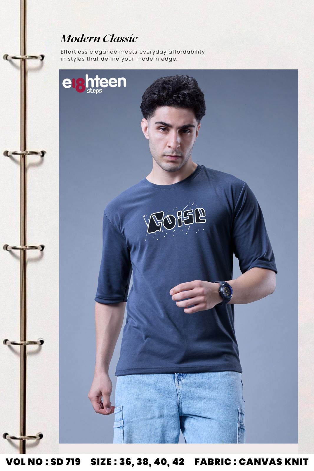 Sd 719 Oversized Eighteen Steps Knit Mens Tshirts Wholesaler Ahmedabad