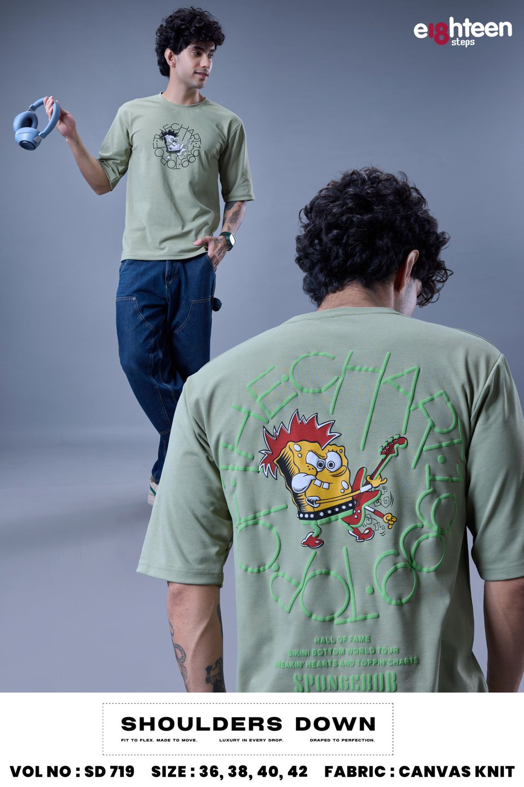 Sd 719 Oversized Eighteen Steps Knit Mens Tshirts Wholesaler Ahmedabad