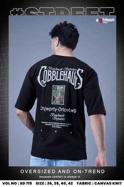 Sd 719 Oversized Eighteen Steps Knit Mens Tshirts Wholesaler Ahmedabad
