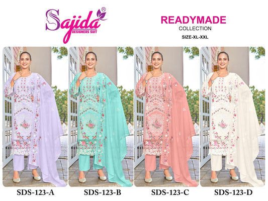 Sds 123 Sajida Cambric Cotton Pakistani Readymade Suits Manufacturer Ahmedabad