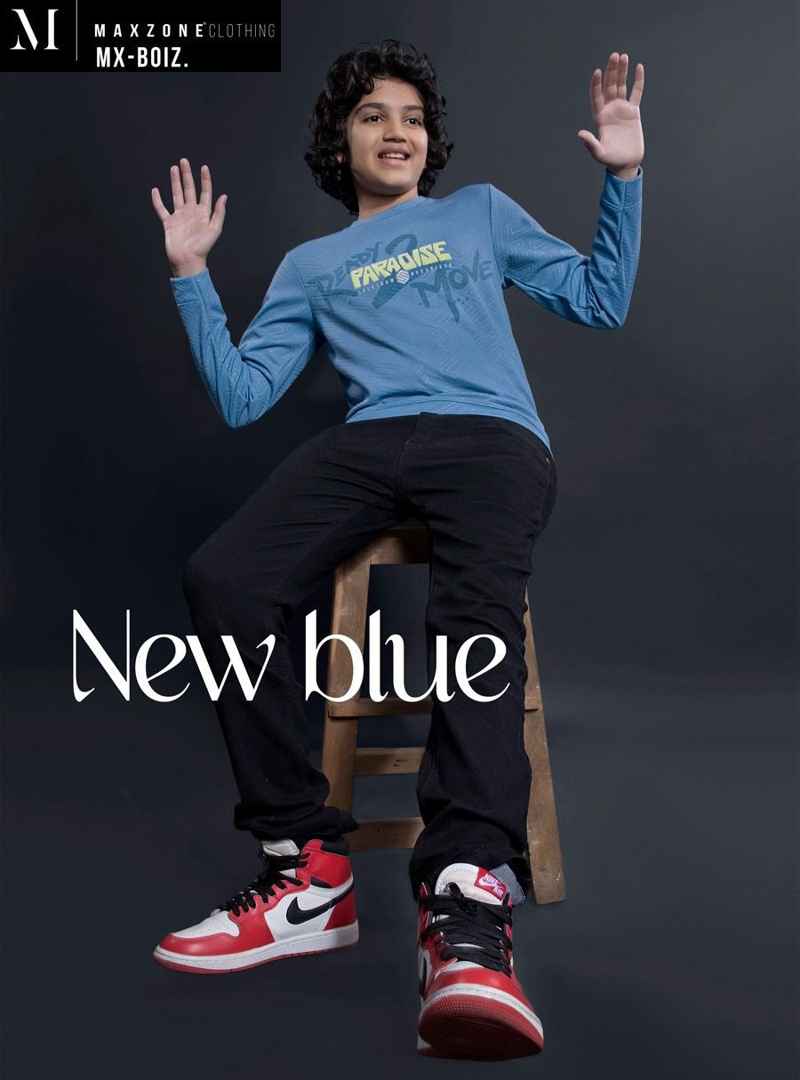 Sds J F 12 A Maxzone Clothing Jacquard Boys Tshirt Exporter Ahmedabad