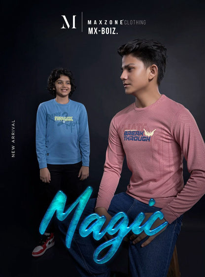 Sds J F 12 A Maxzone Clothing Jacquard Boys Tshirt Exporter Ahmedabad