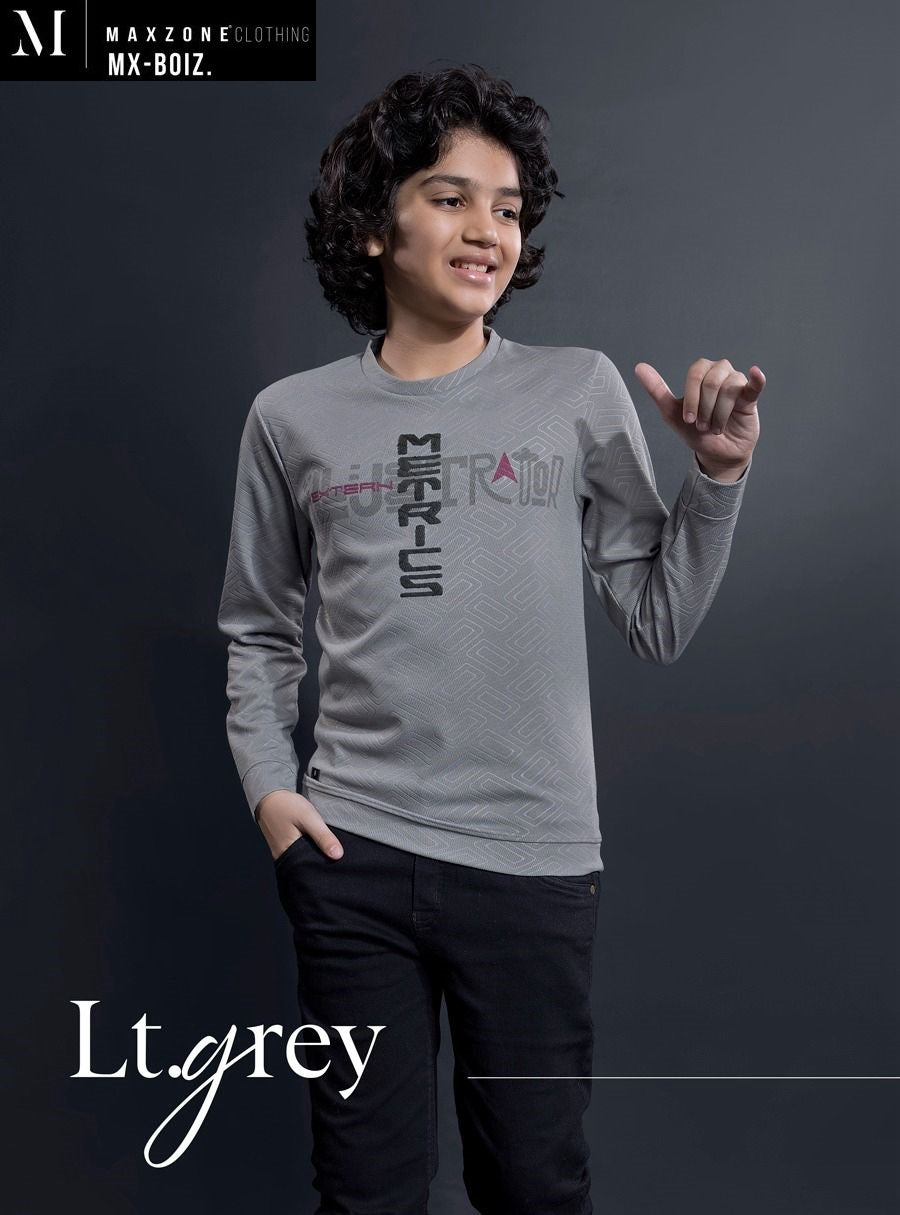 Sds J F 12 A Maxzone Clothing Jacquard Boys Tshirt Exporter Ahmedabad