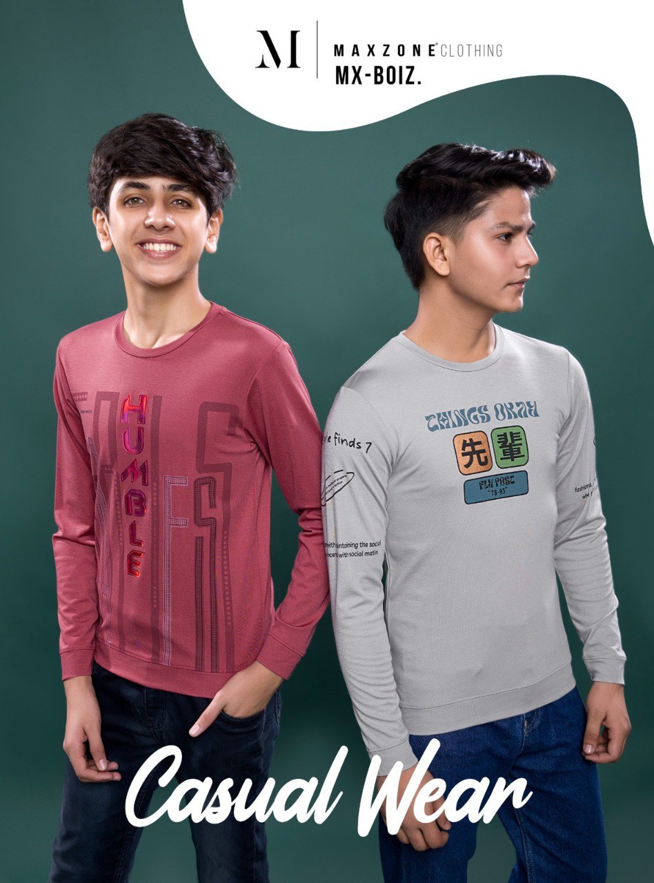 Sds J F 3 Dno 1853 Maxzone Clothing Tencil Lycra Boys Tshirt Supplier Ahmedabad