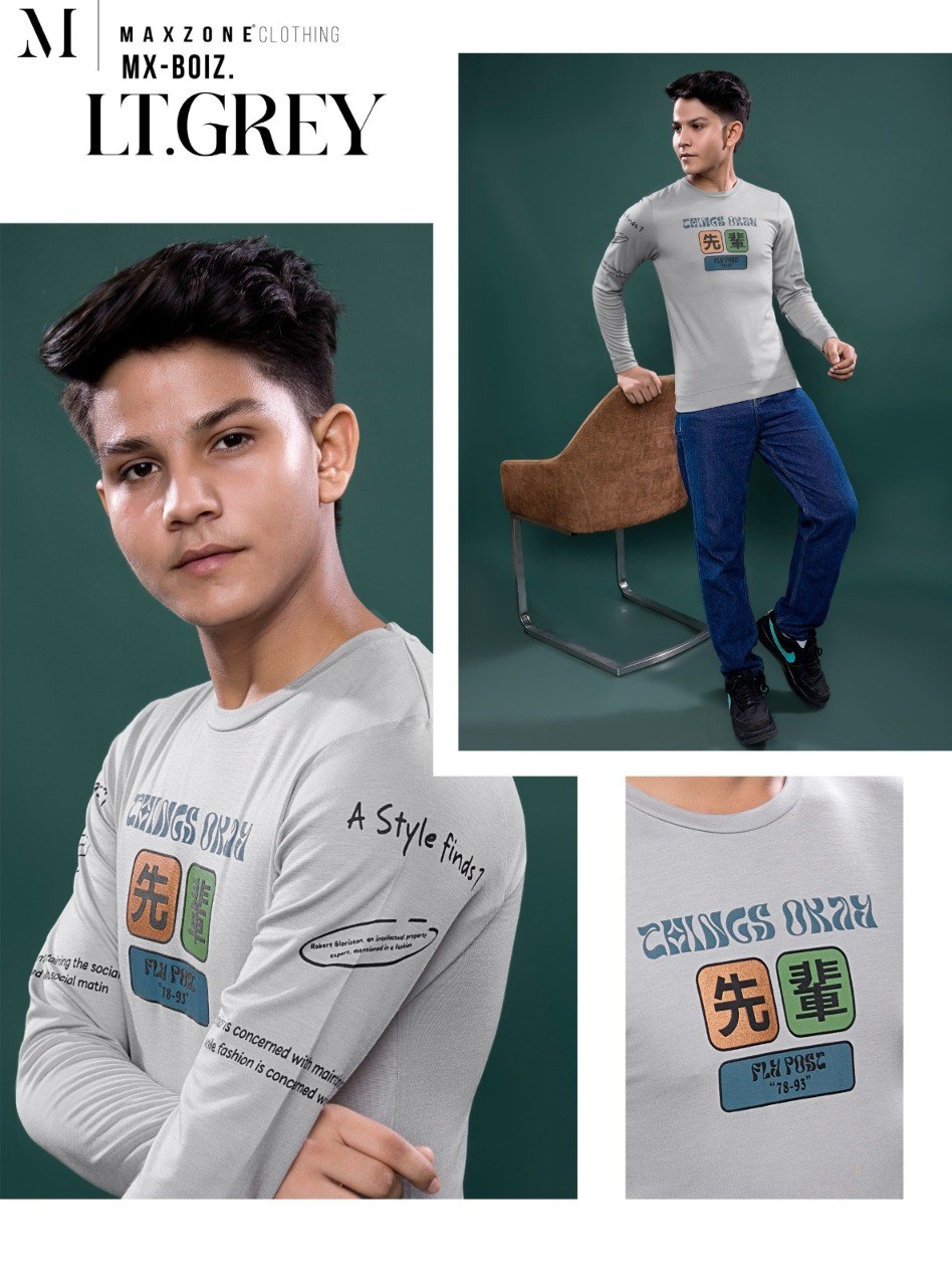 Sds J F 3 Dno 1853 Maxzone Clothing Tencil Lycra Boys Tshirt Supplier Ahmedabad