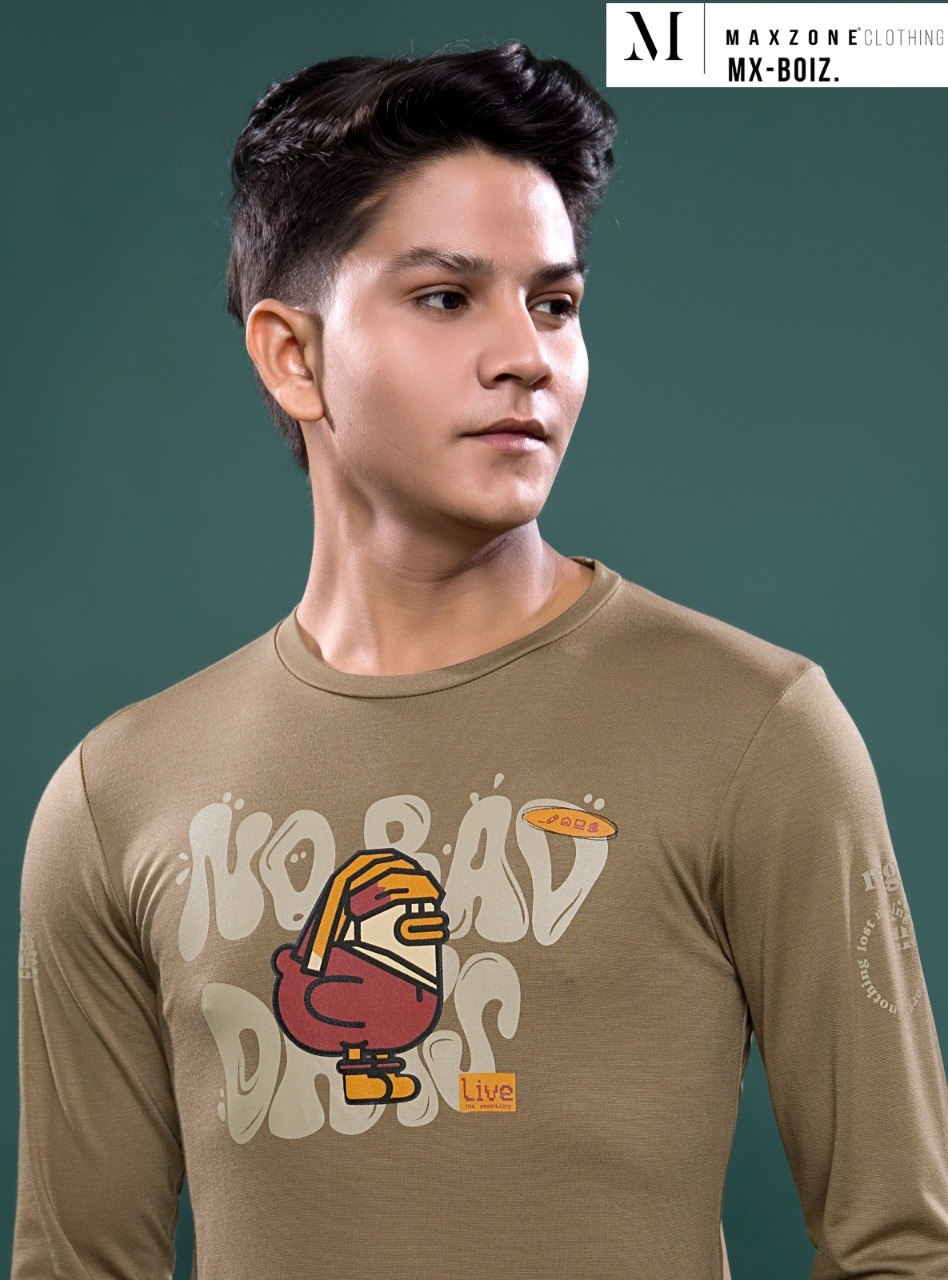 Sds J F 3 Dno 1853 Maxzone Clothing Tencil Lycra Boys Tshirt Supplier Ahmedabad