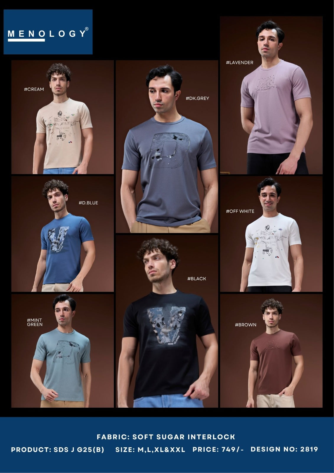 Sds J G25 B 2819 Interlock Menology Mens Tshirts Supplier