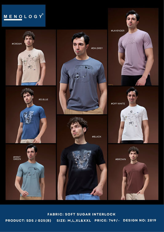 Sds J G25 B 2819 Interlock Menology Mens Tshirts Supplier